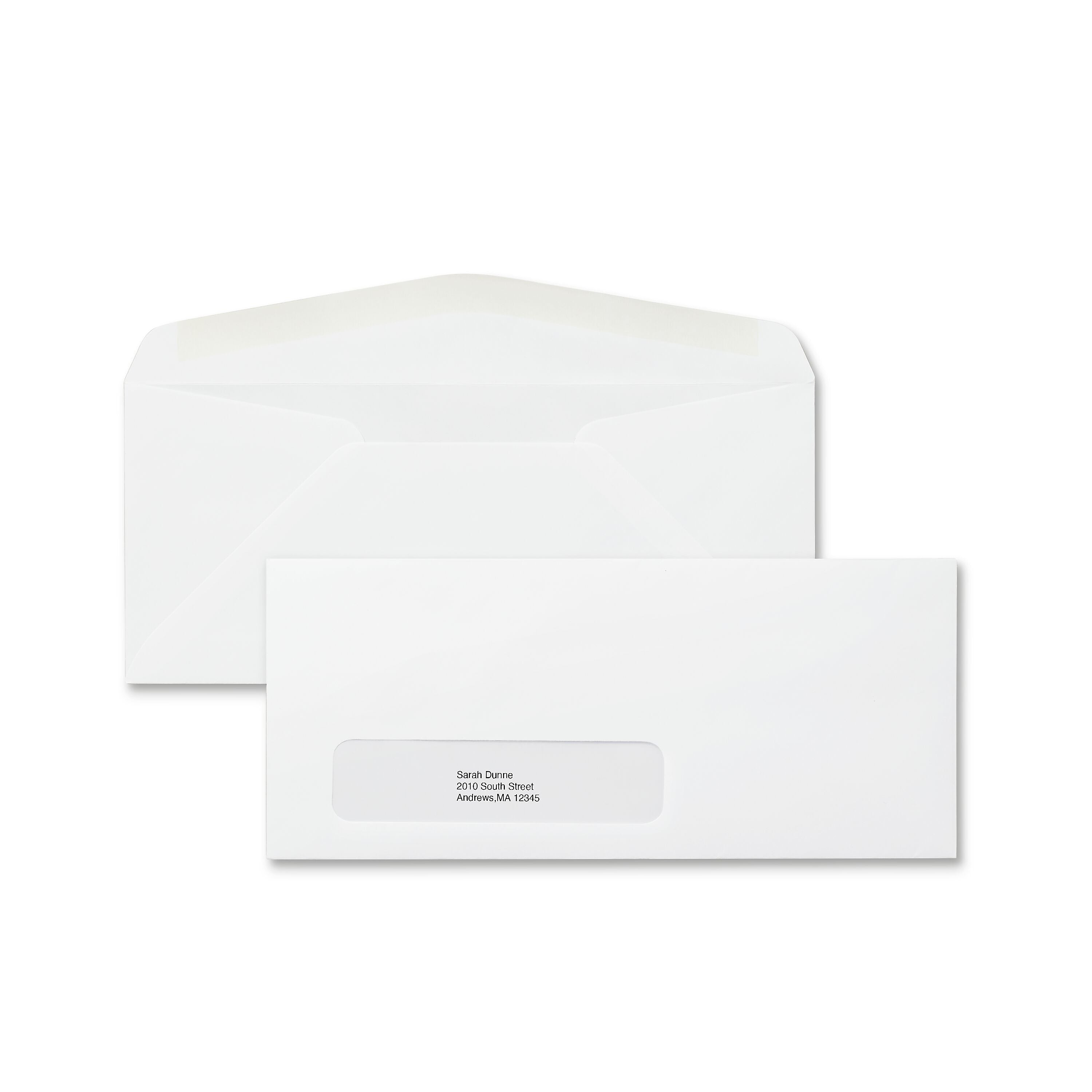 Staples Gummed #10 Business Envelope, 4 1/8