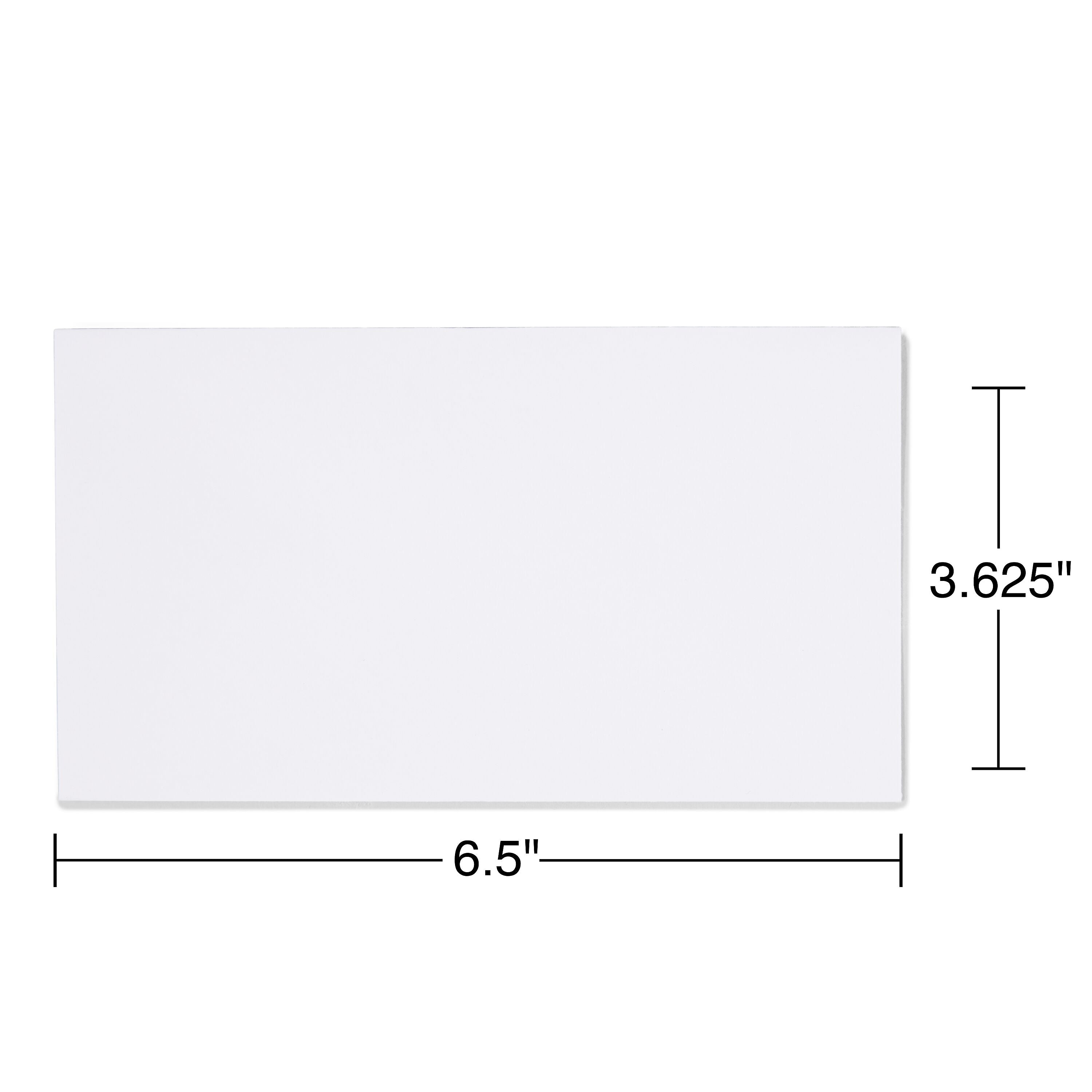 Staples Gummed #6 Business Envelopes, 3 5/8" x 6 1/2", White, 500/Box