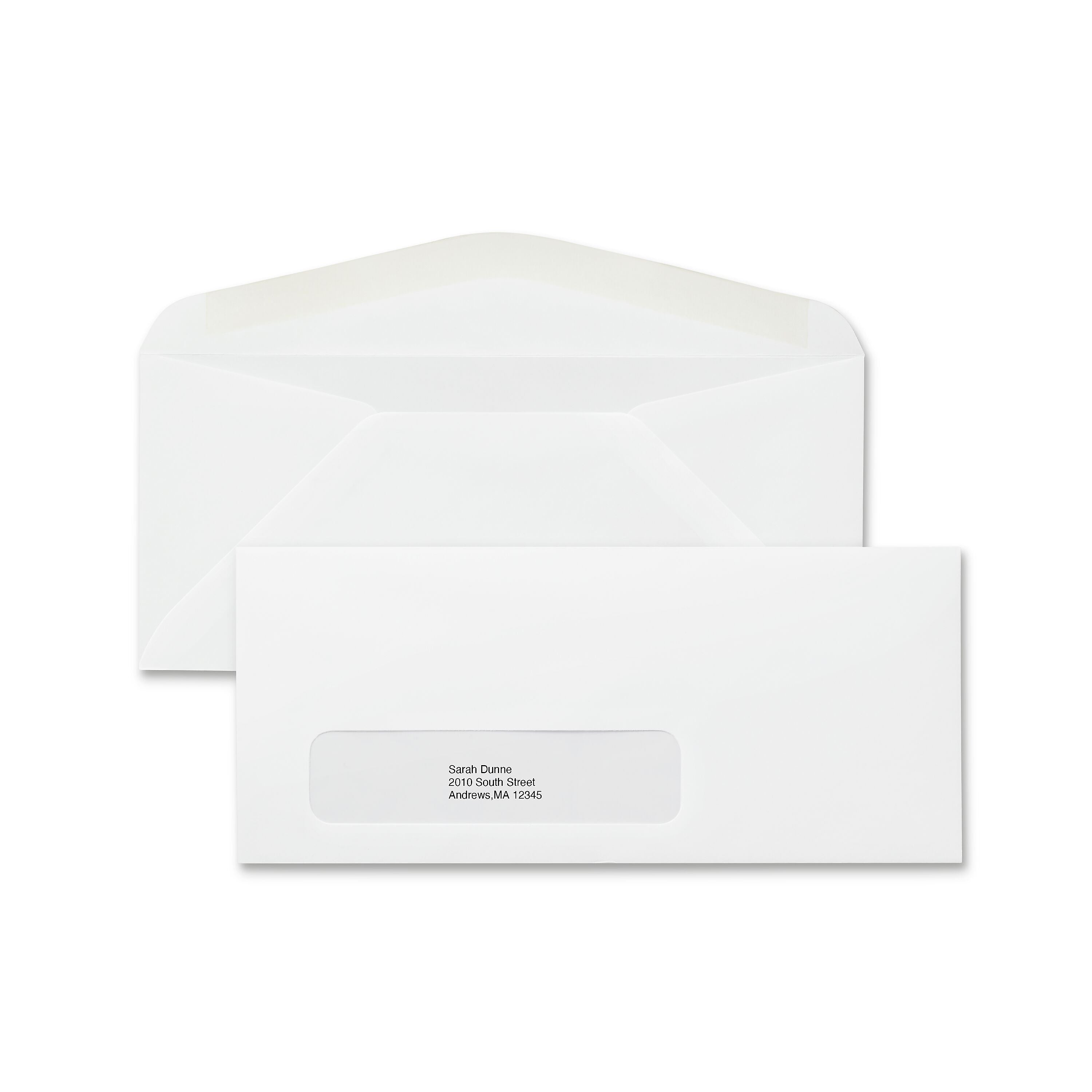Staples Gummed #9 Business Envelope, 3 7/8