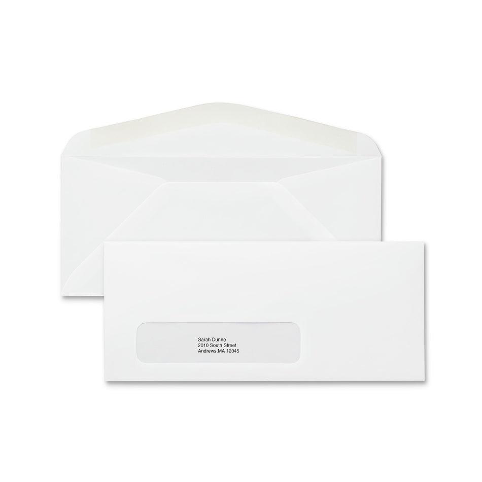 Staples Gummed #9 Business Envelope, 3 7/8" x 8 7/8", White Wove, 500/Box