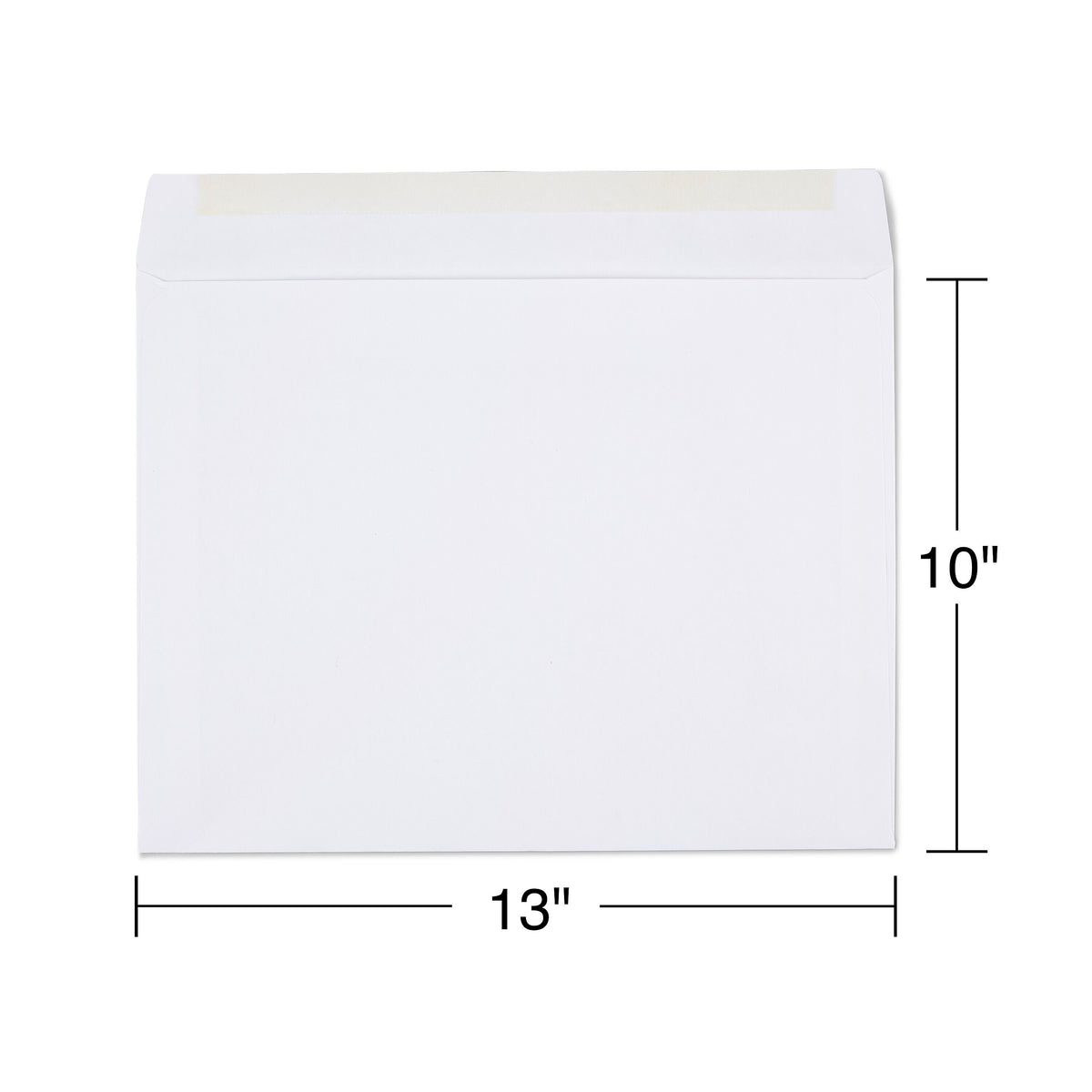 Staples Gummed Booklet Envelopes, 10" x 13", White, 100/Box