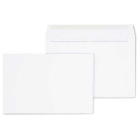 Staples Gummed Booklet Envelopes, 6" x 9", White, 250/Box