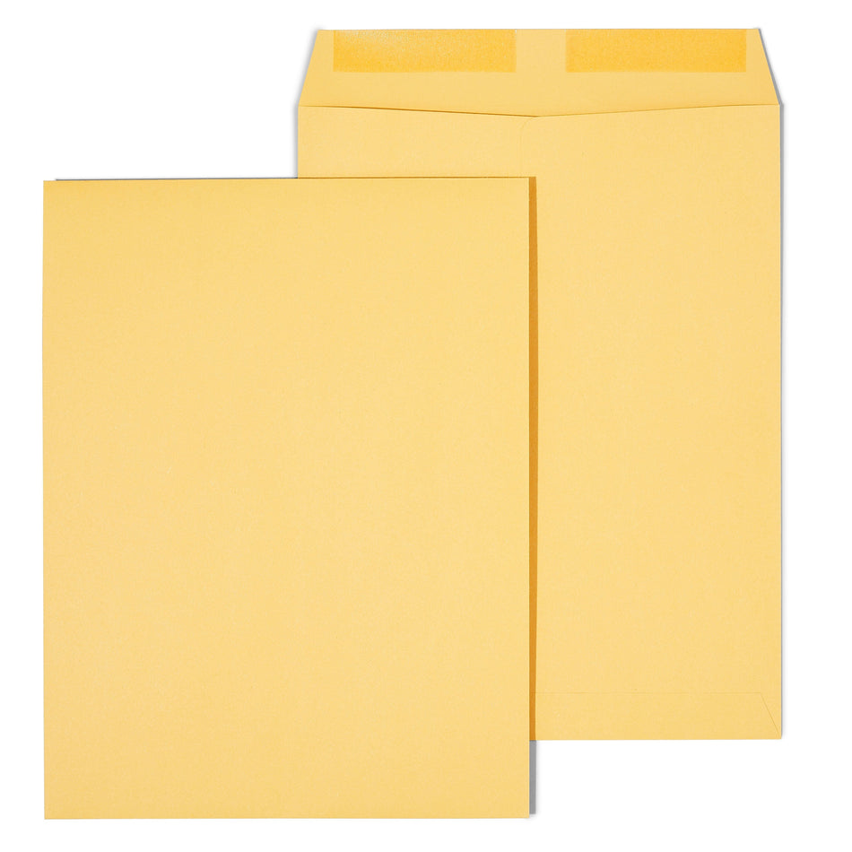 Staples Gummed Catalog Envelopes, 10"L x 13"H, Brown, 250/Box