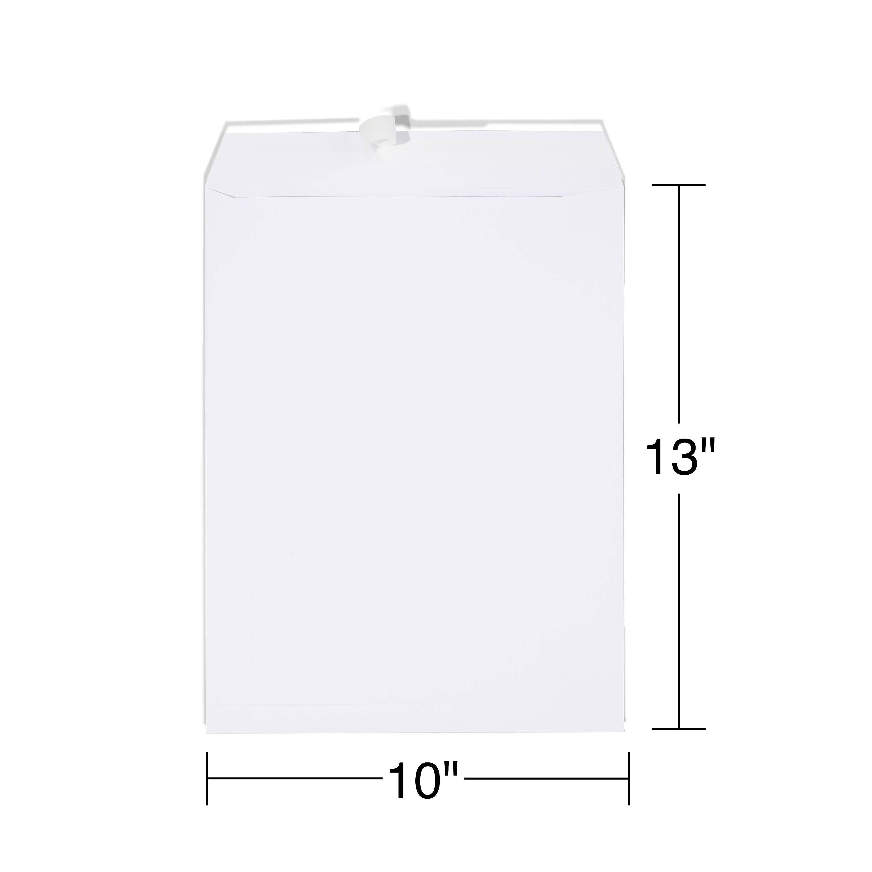 Staples Gummed Catalog Envelopes, 10"L x 13"H, White, 100/Box