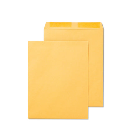 Staples Gummed Catalog Envelopes, 12" x 15.5", Brown, 100/Box