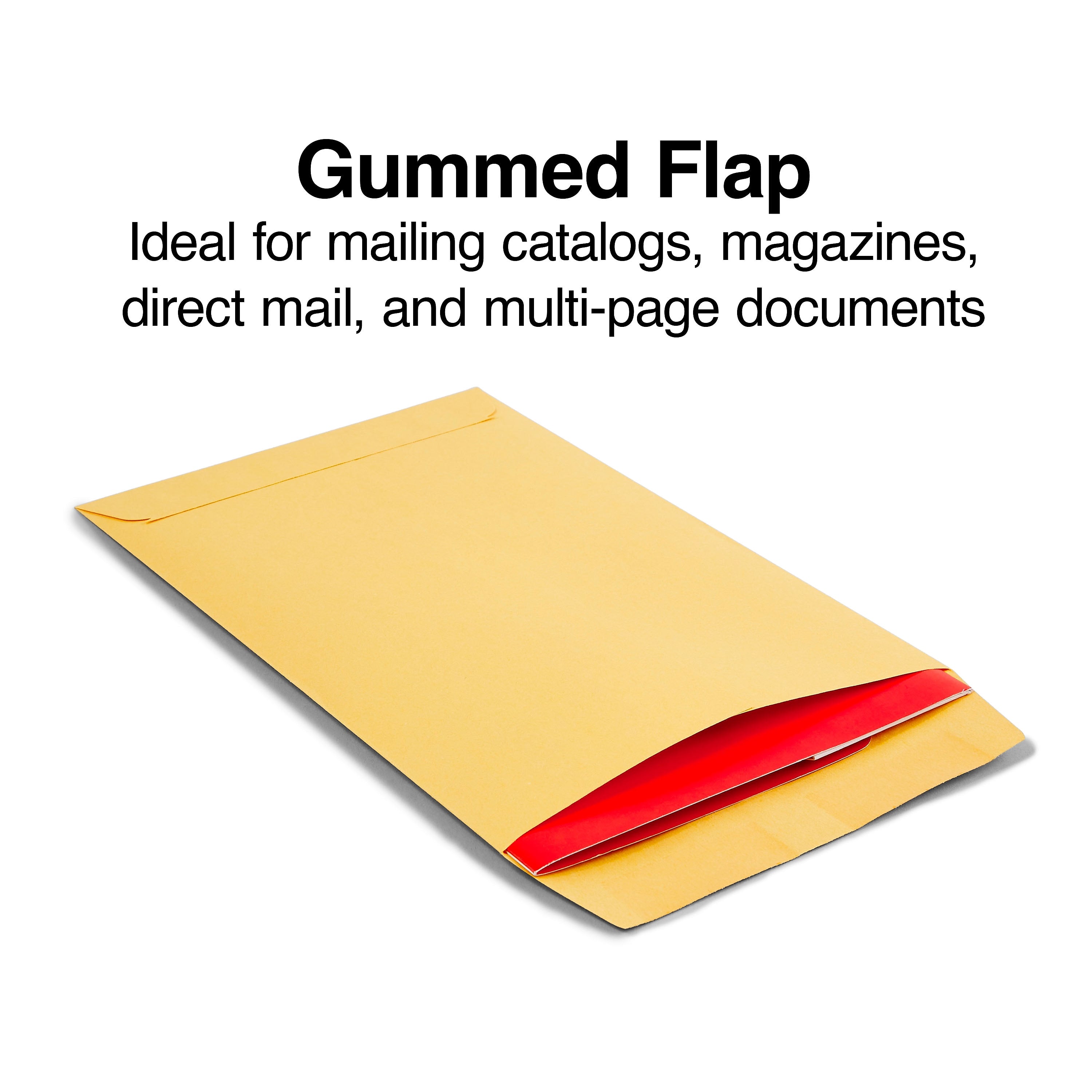 Staples Gummed Catalog Envelopes, 6