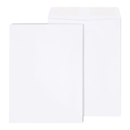 Staples Gummed Catalog Envelopes, 9"L x 12"H, White, 250/Box