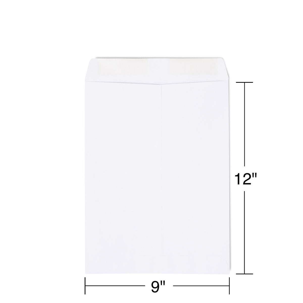 Staples Gummed Catalog Envelopes, 9"L x 12"H, White, 250/Box