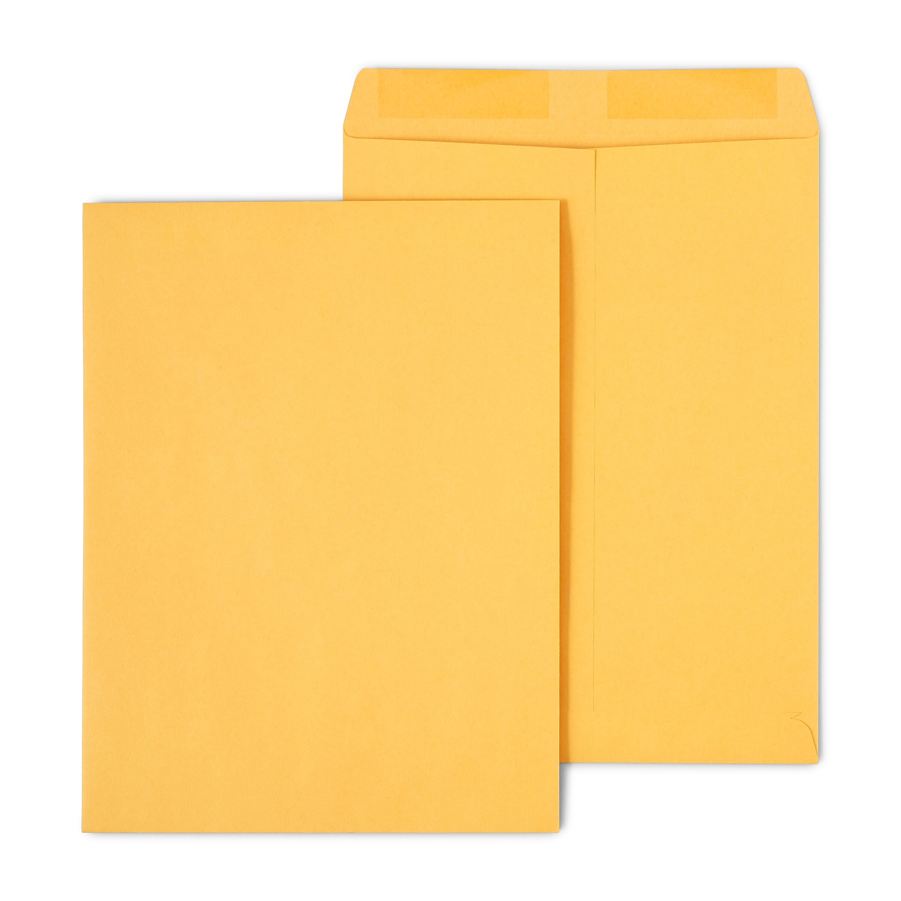 Staples Gummed Kraft Catalog Envelopes, 10