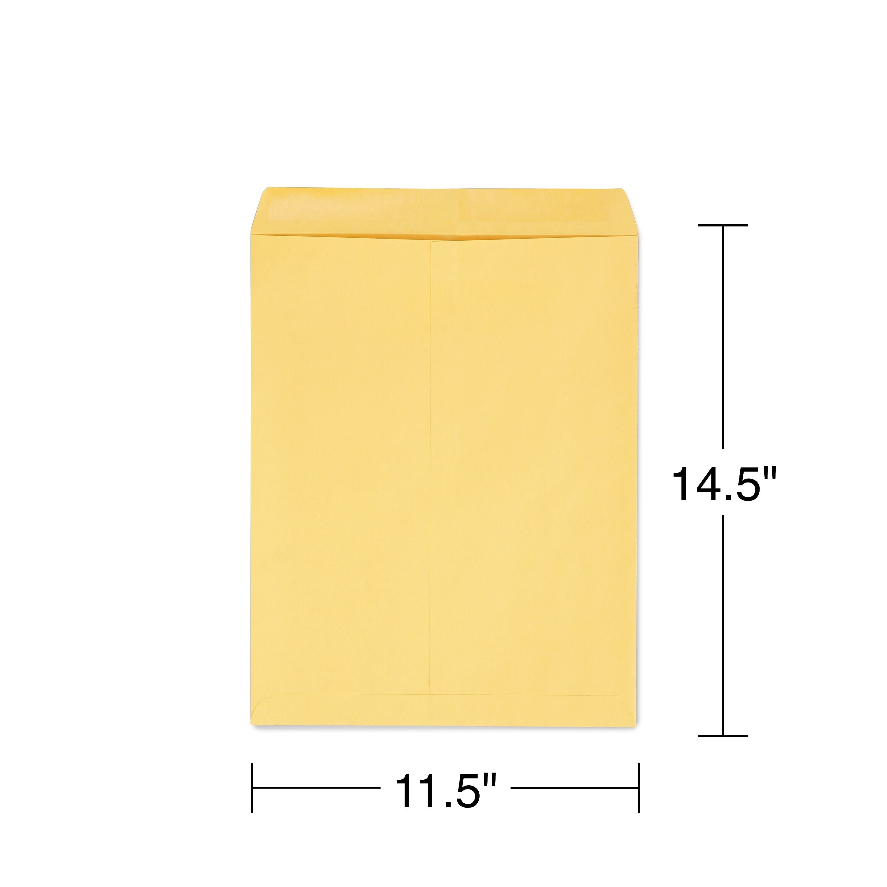 Staples Gummed Kraft Catalog Envelopes, 11.5