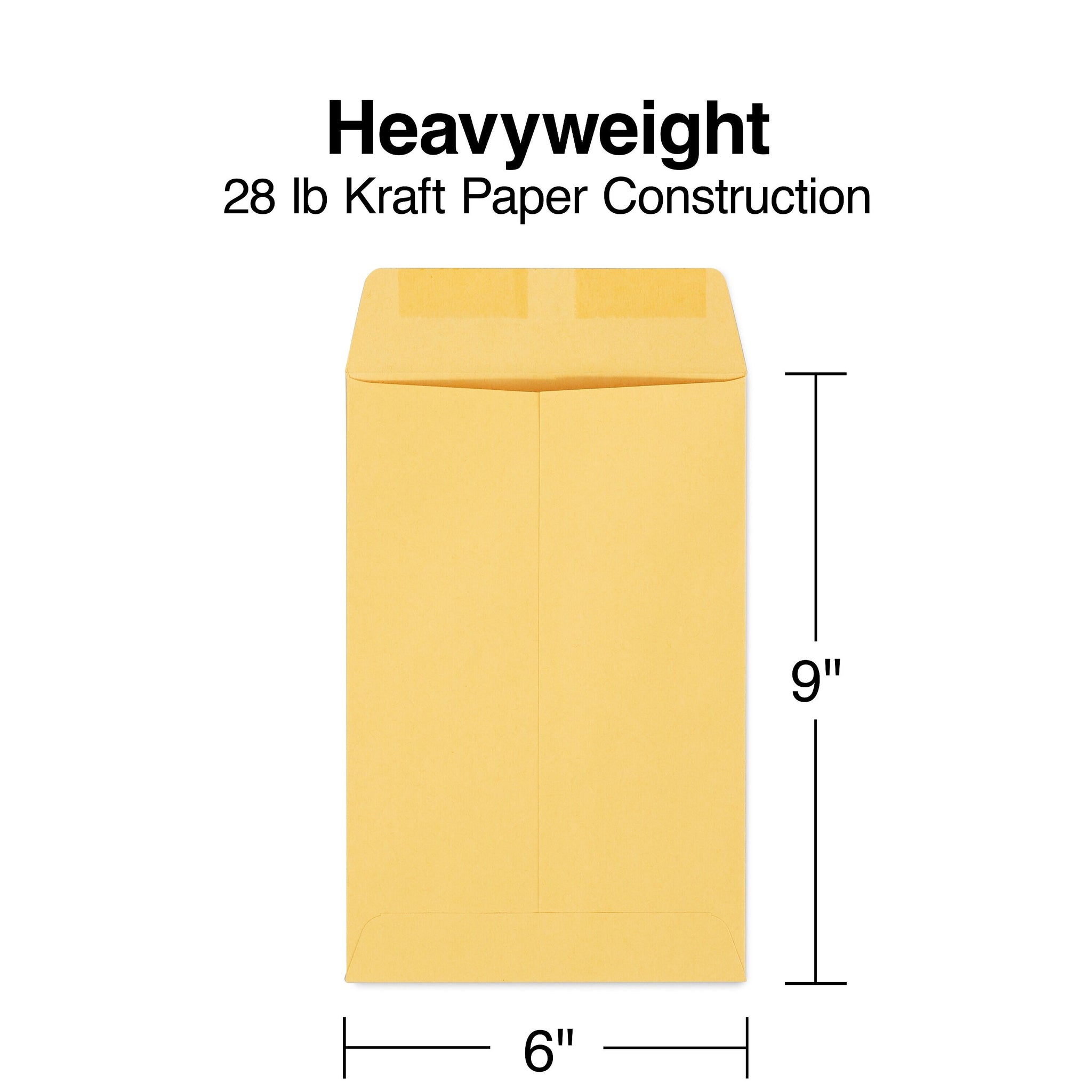 Staples Gummed Kraft Catalog Envelopes, 6