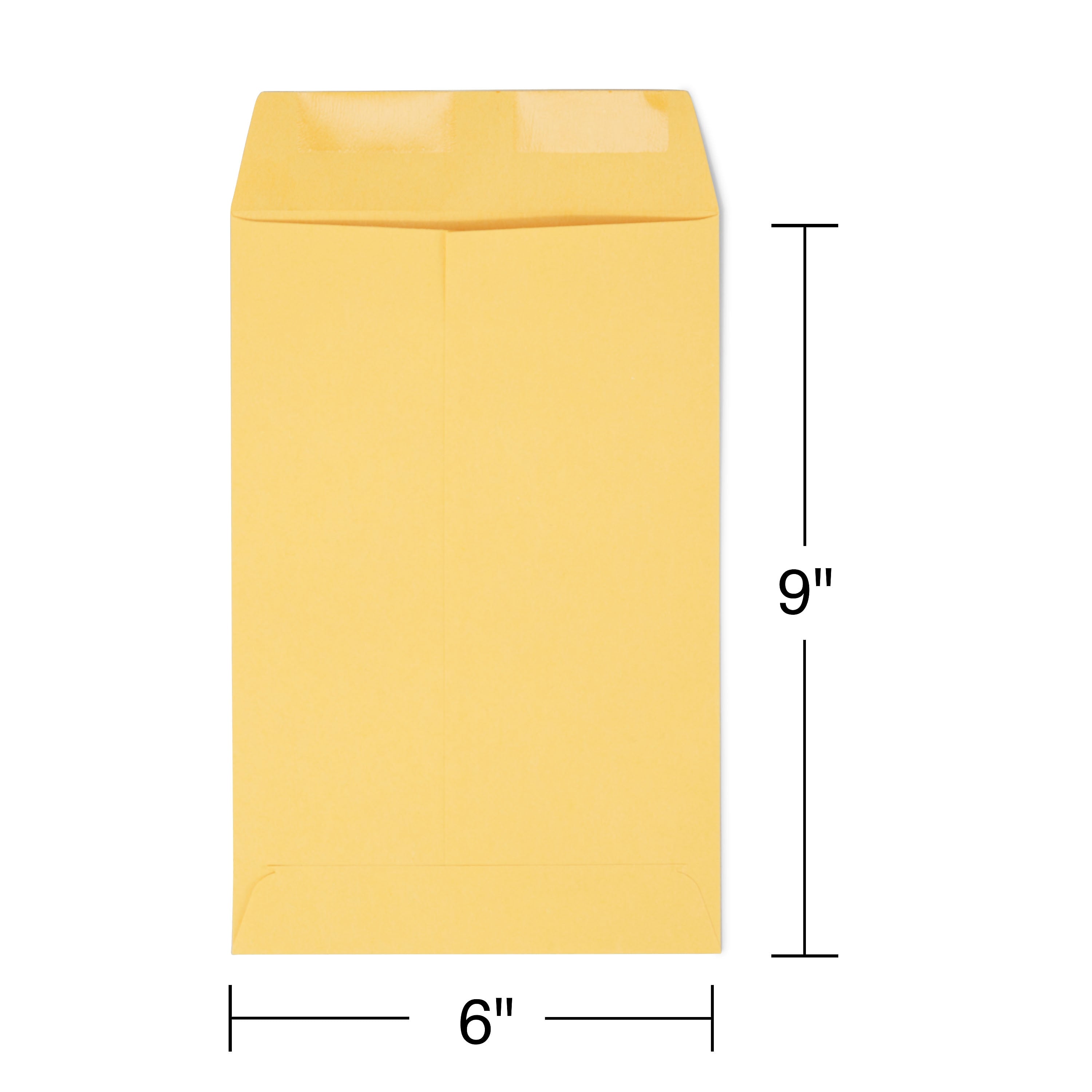 Staples Gummed Kraft Catalog Envelopes, 6