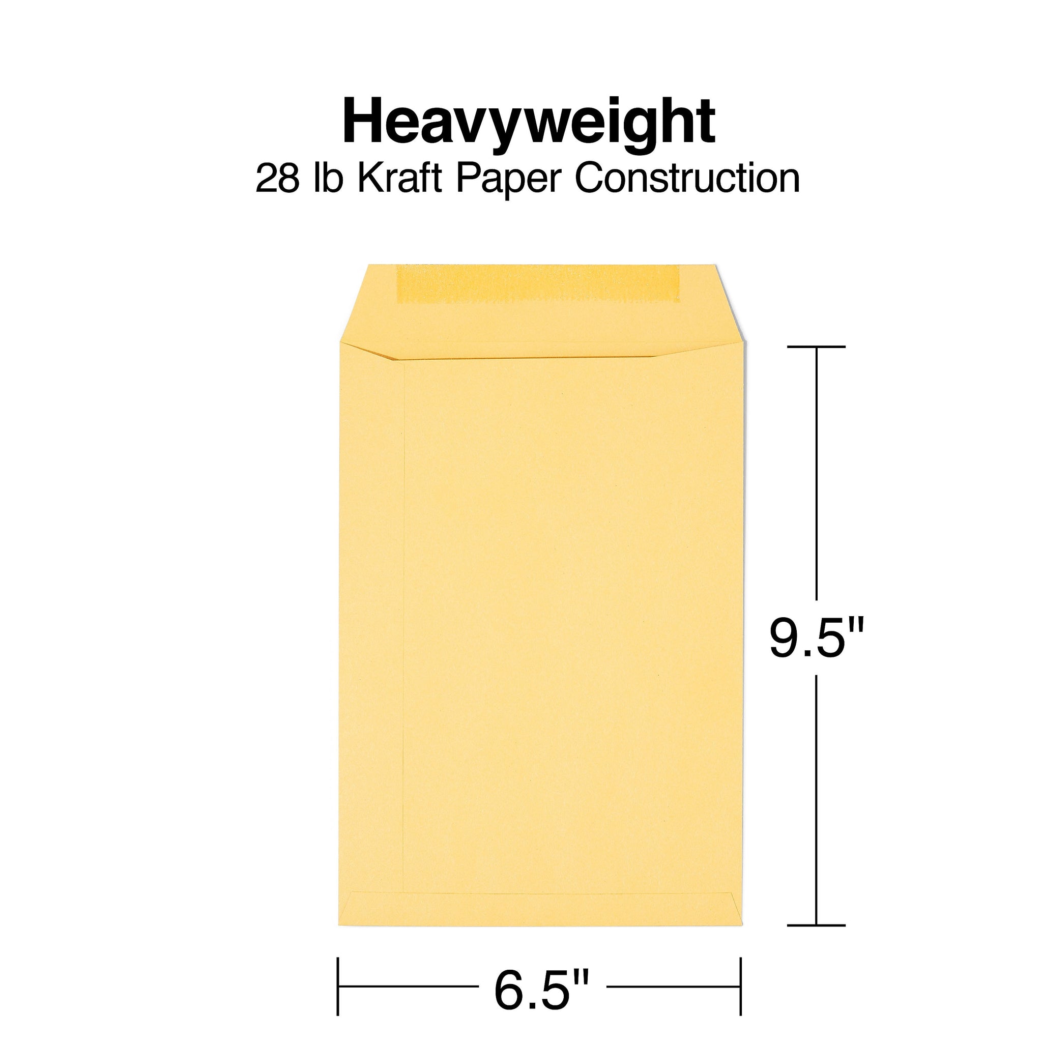 Staples Gummed Kraft Catalog Envelopes, 6.5