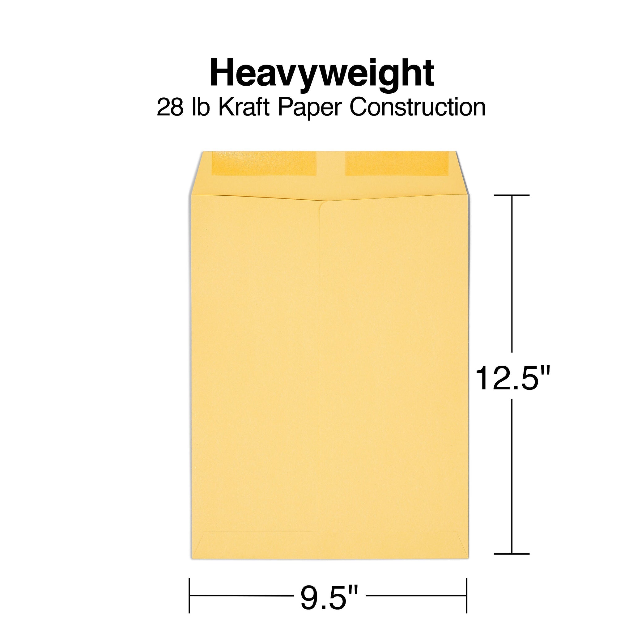 Staples Gummed Kraft Catalog Envelopes, 9.5
