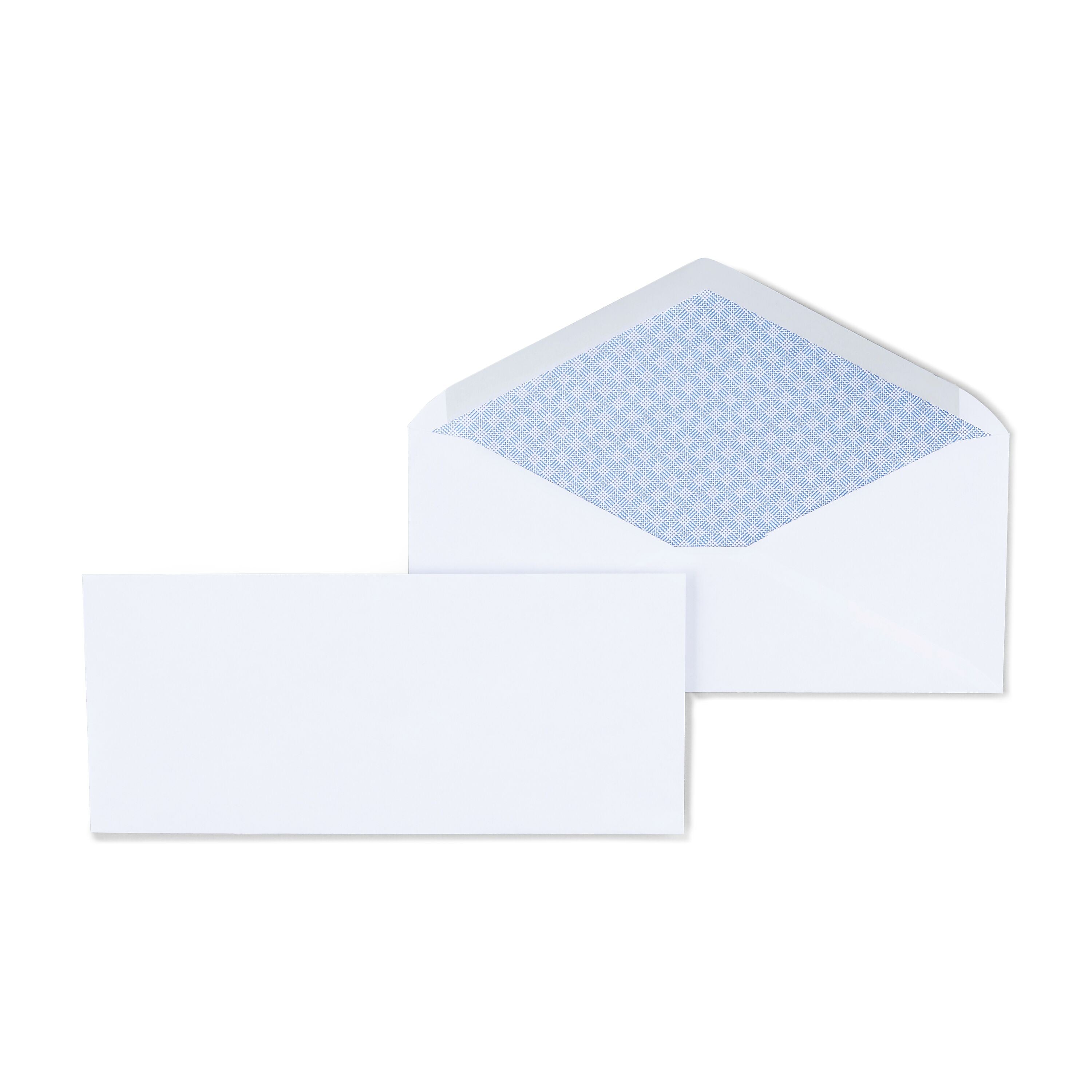 Staples Gummed Security Tinted #10 Business Envelopes, 4 1/8