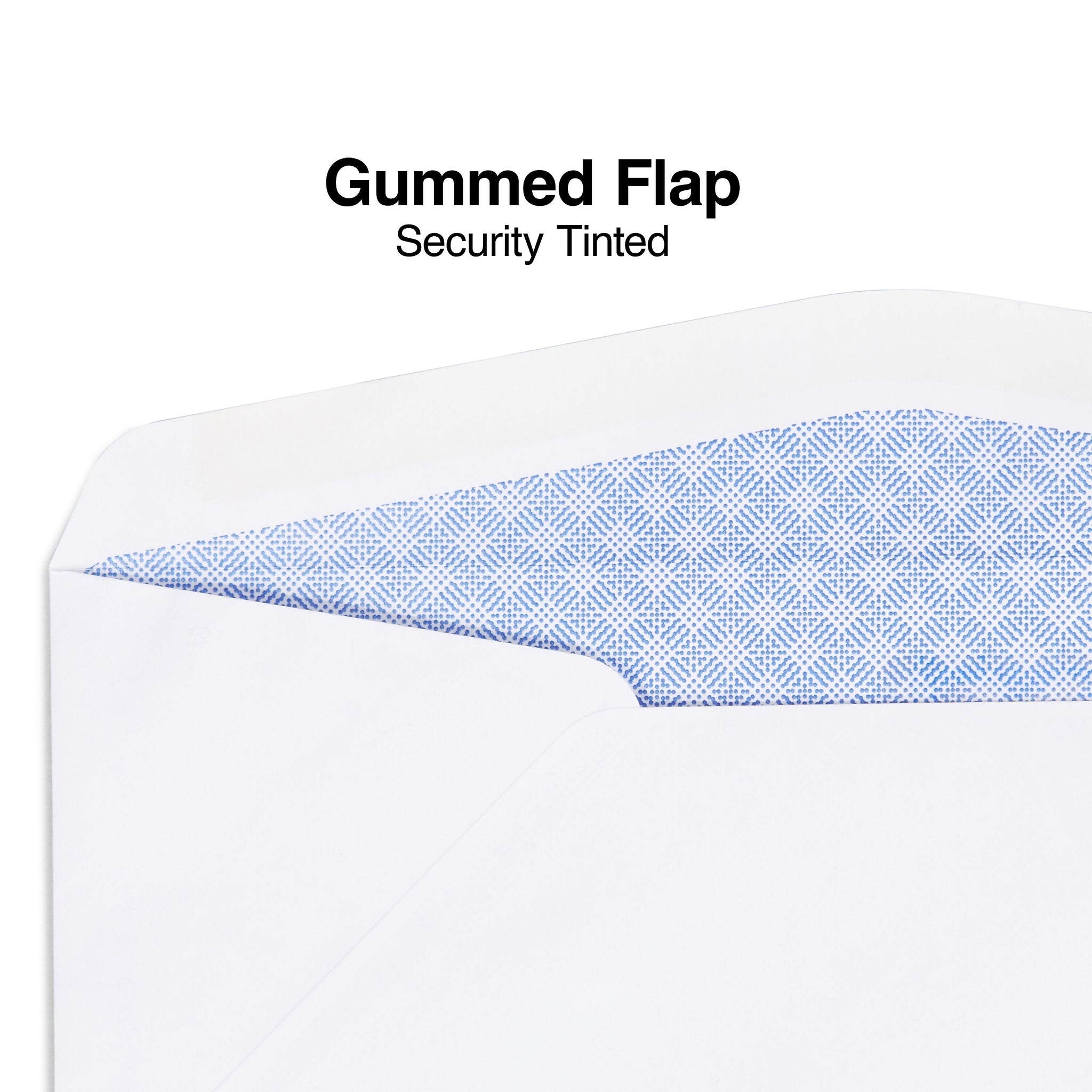 Staples Gummed Security Tinted #10 Business Envelopes, 4 1/8