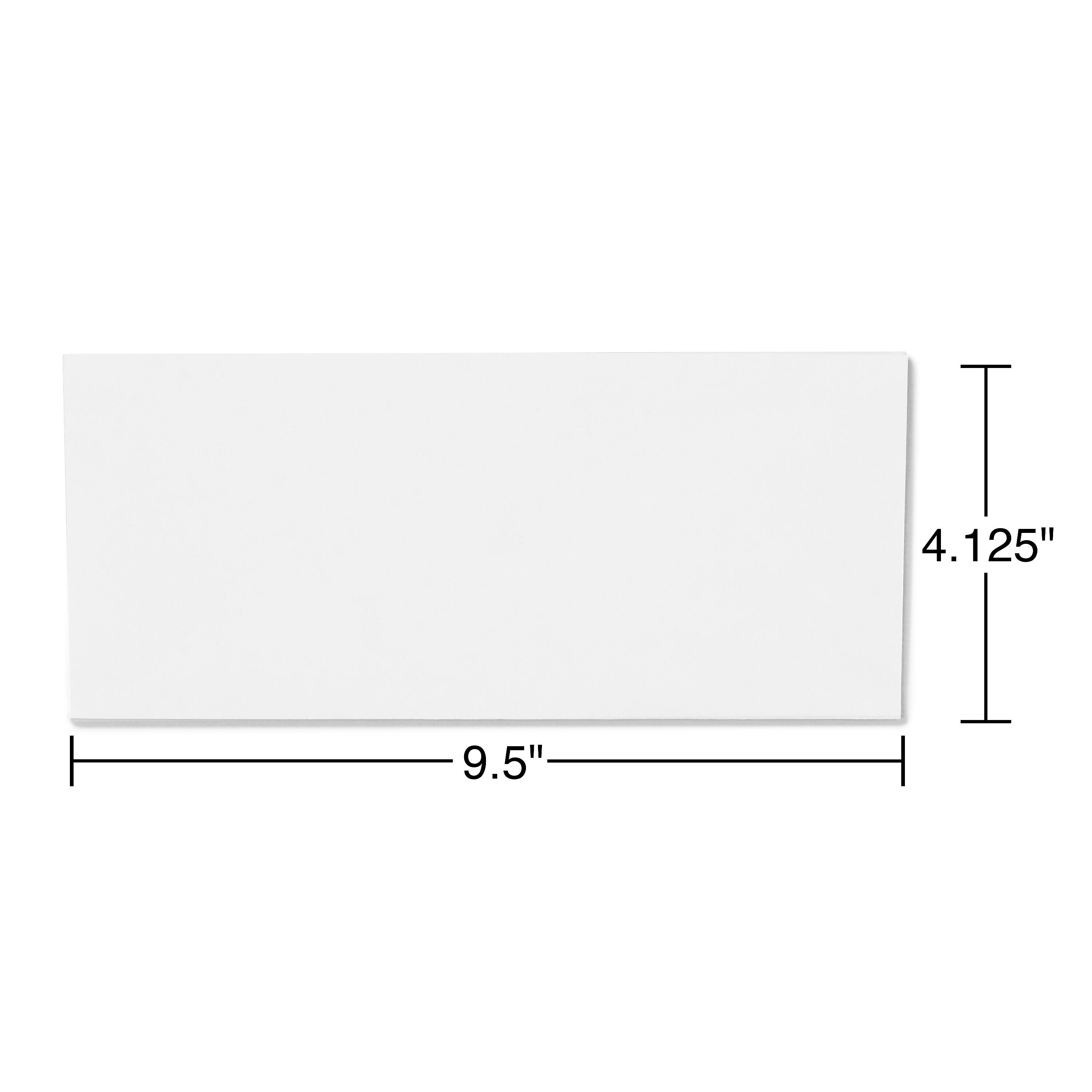 Staples Gummed Security Tinted #10 Business Envelopes, 4 1/8