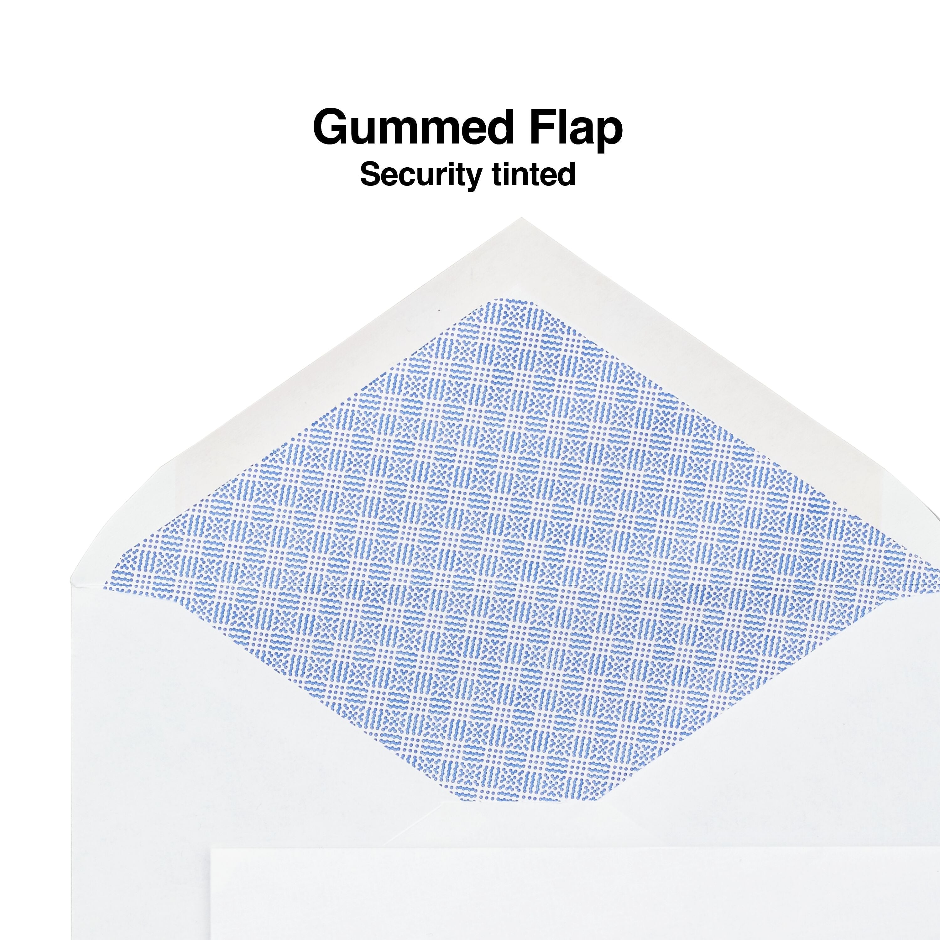 Staples Gummed Security Tinted #6 3/4 Business Envelopes, 3 5/8