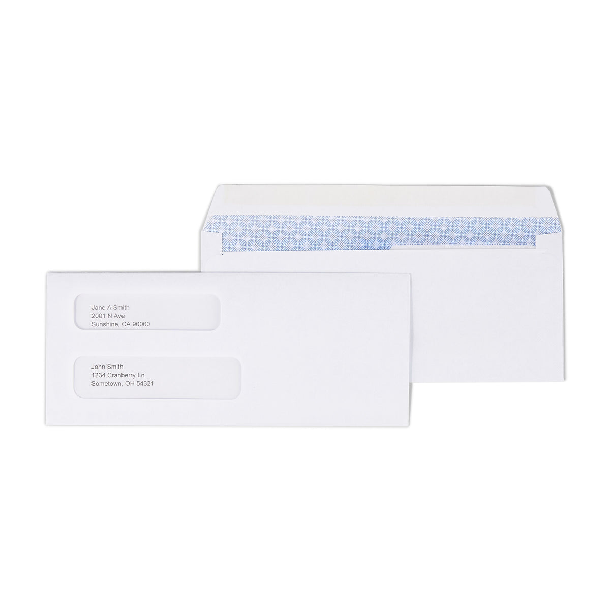 Staples Gummed Security Tinted #8 Business Envelopes, 3 5/8" x 8 5/8", White, 500/Box