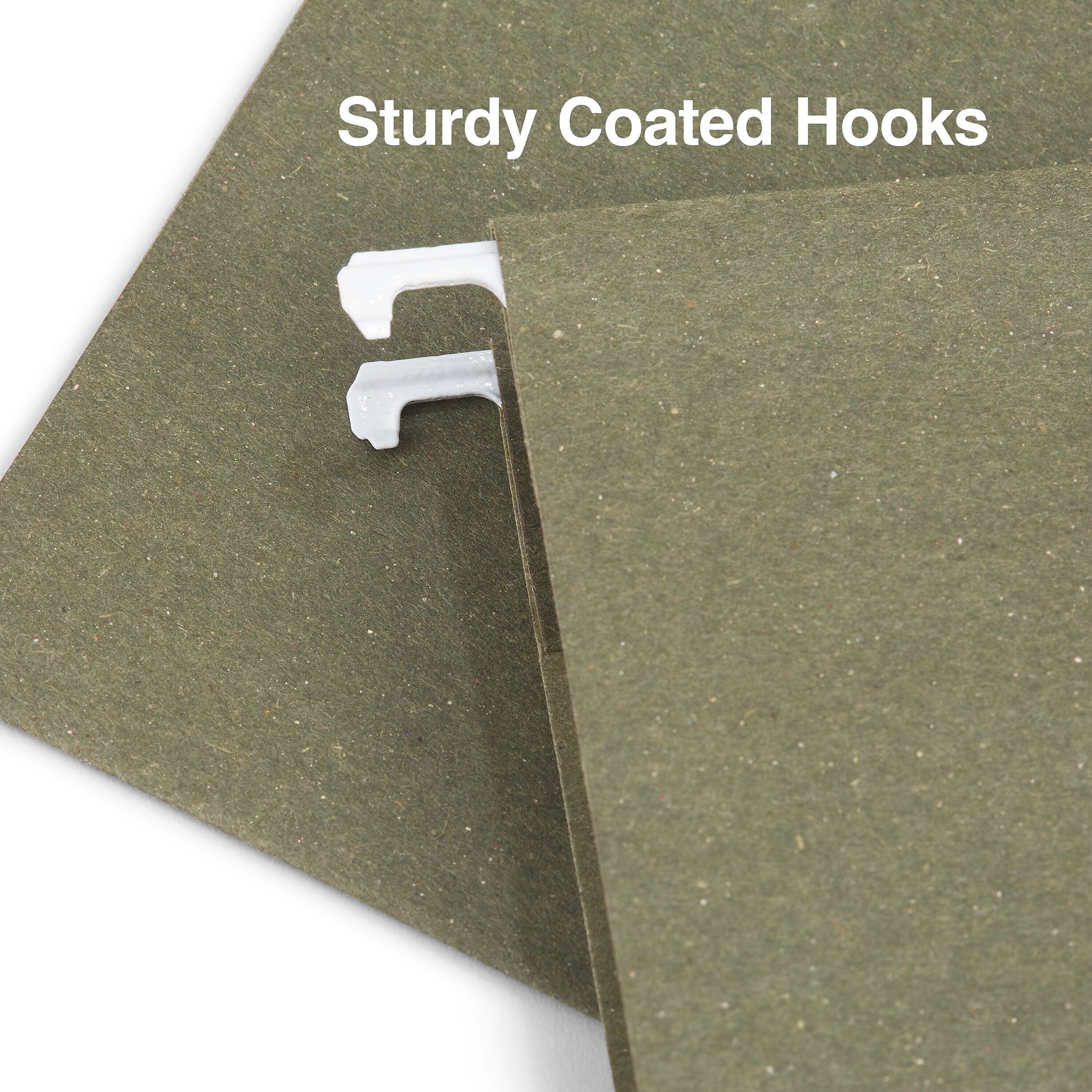 Staples® Hanging File Folders, 5-Tab, Letter Size, Standard Green, 250/Carton