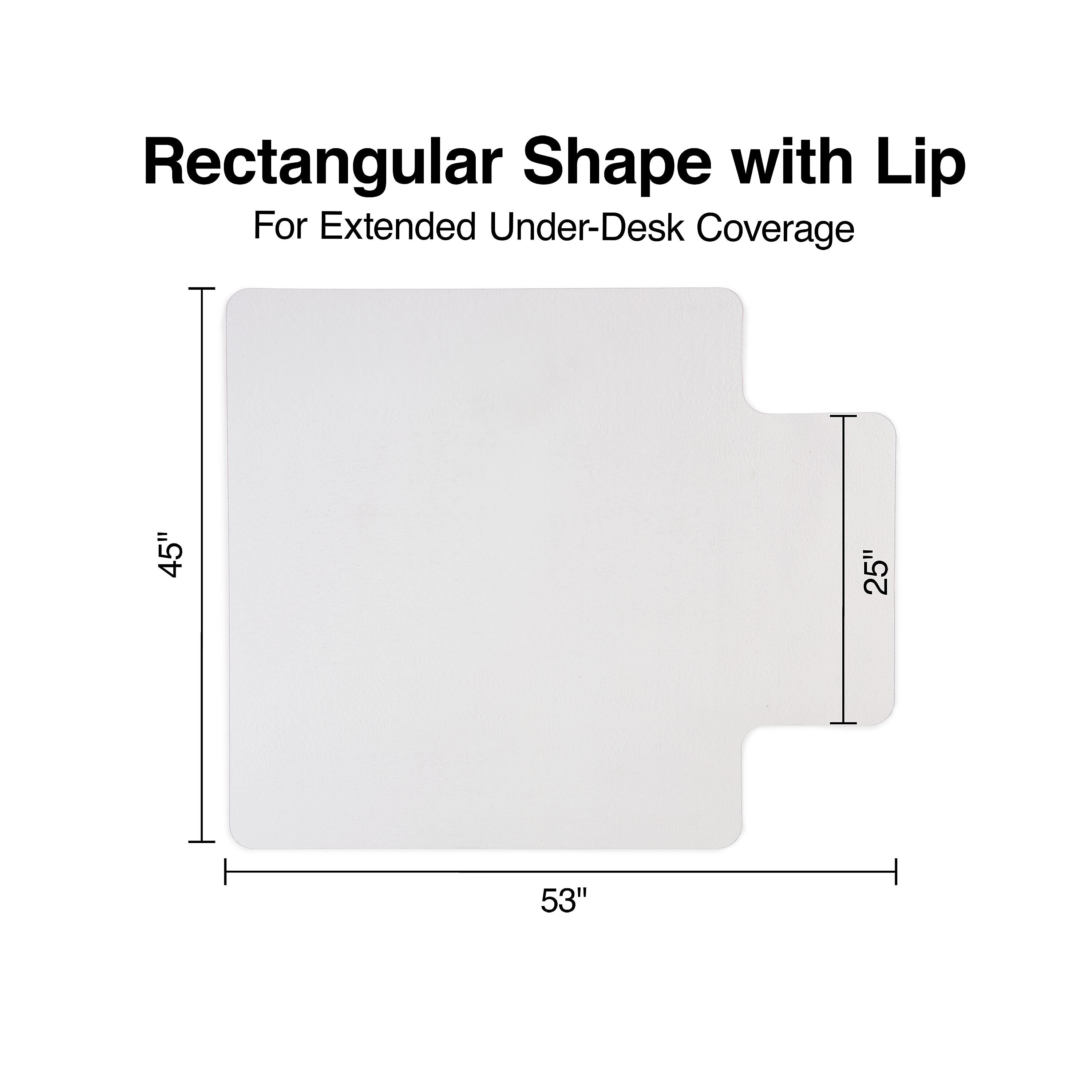 Staples® Hard Floor Chair Mat with Lip, 45