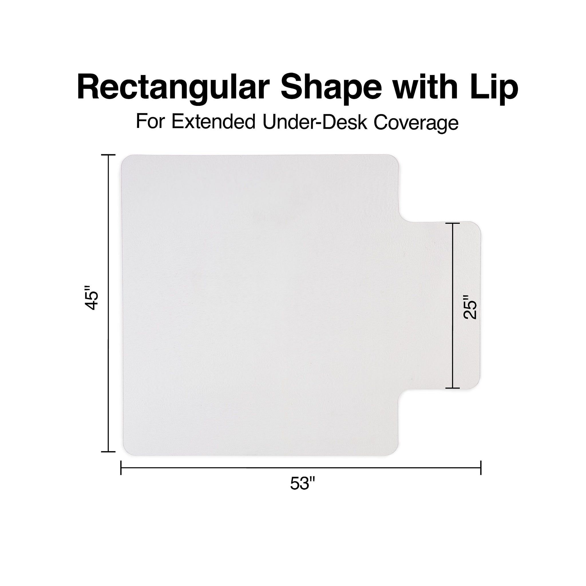 Staples® Hard Floor Chair Mat with Lip, 45