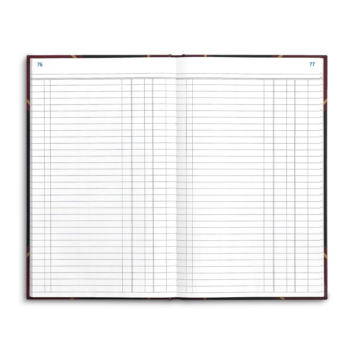 Staples Hard Journal, 7.25"W x 11.75"H, Black/Burgundy