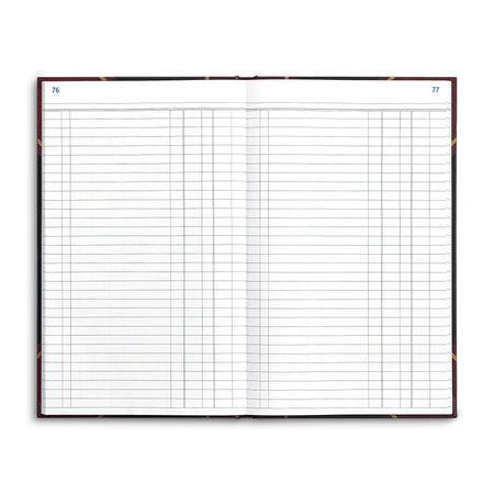 Staples Hard Journal, 7.25"W x 11.75"H, Black/Burgundy