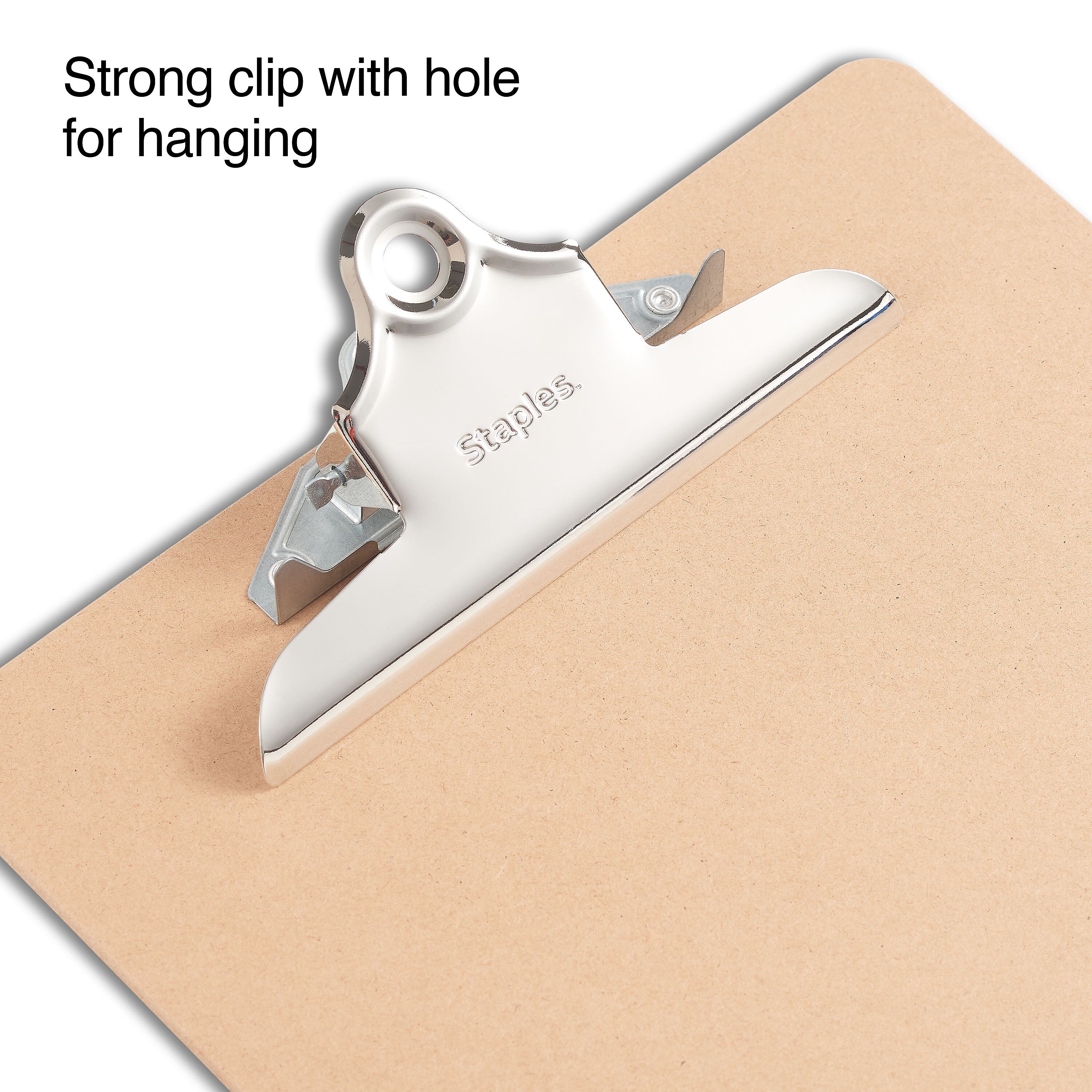 Staples Hardboard Clipboard, Legal Size, Brown