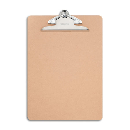 Staples Hardboard Clipboard, Letter, Brown