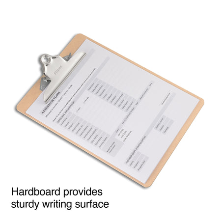 Staples Hardboard Clipboard, Letter, Brown