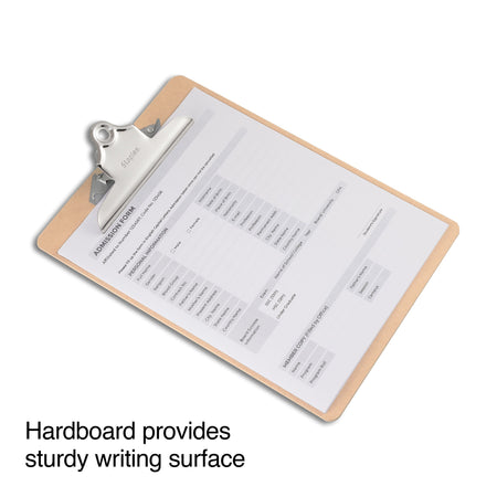 Staples Hardboard Clipboard, Letter, Brown