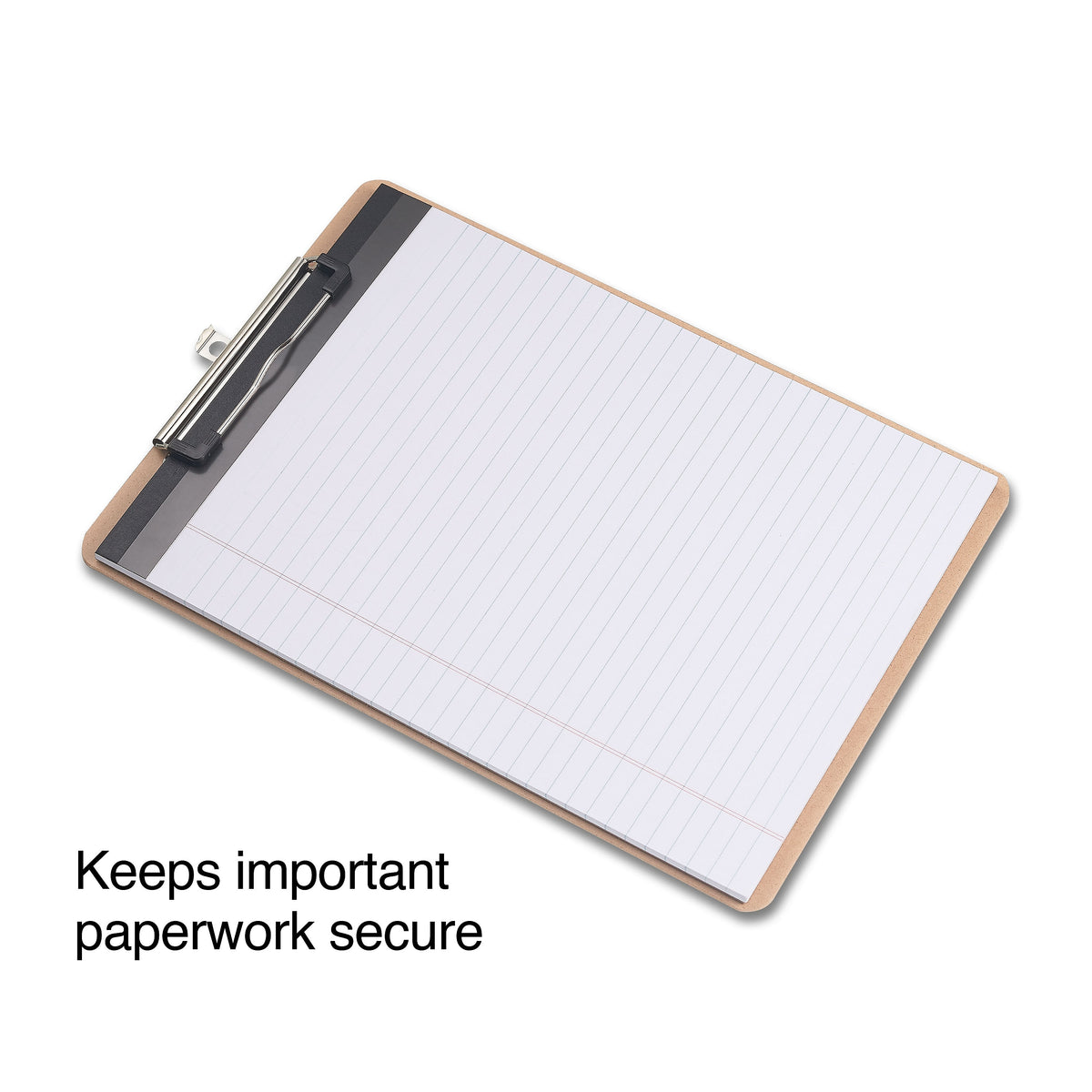 Staples Hardboard Clipboard, Letter Size, Brown