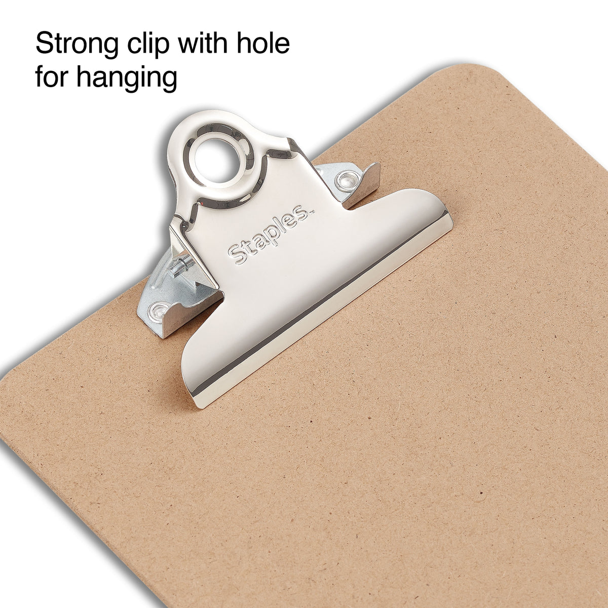 Staples Hardboard Clipboard, Memo Size, Brown