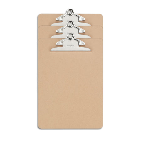 Staples Hardboard Clipboards, Letter Size, Natural Brown, 3/Pack