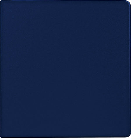 Staples Heavy Duty 1.5" 3-Ring Non-View Binder With Label Holder, D-Ring, Blue