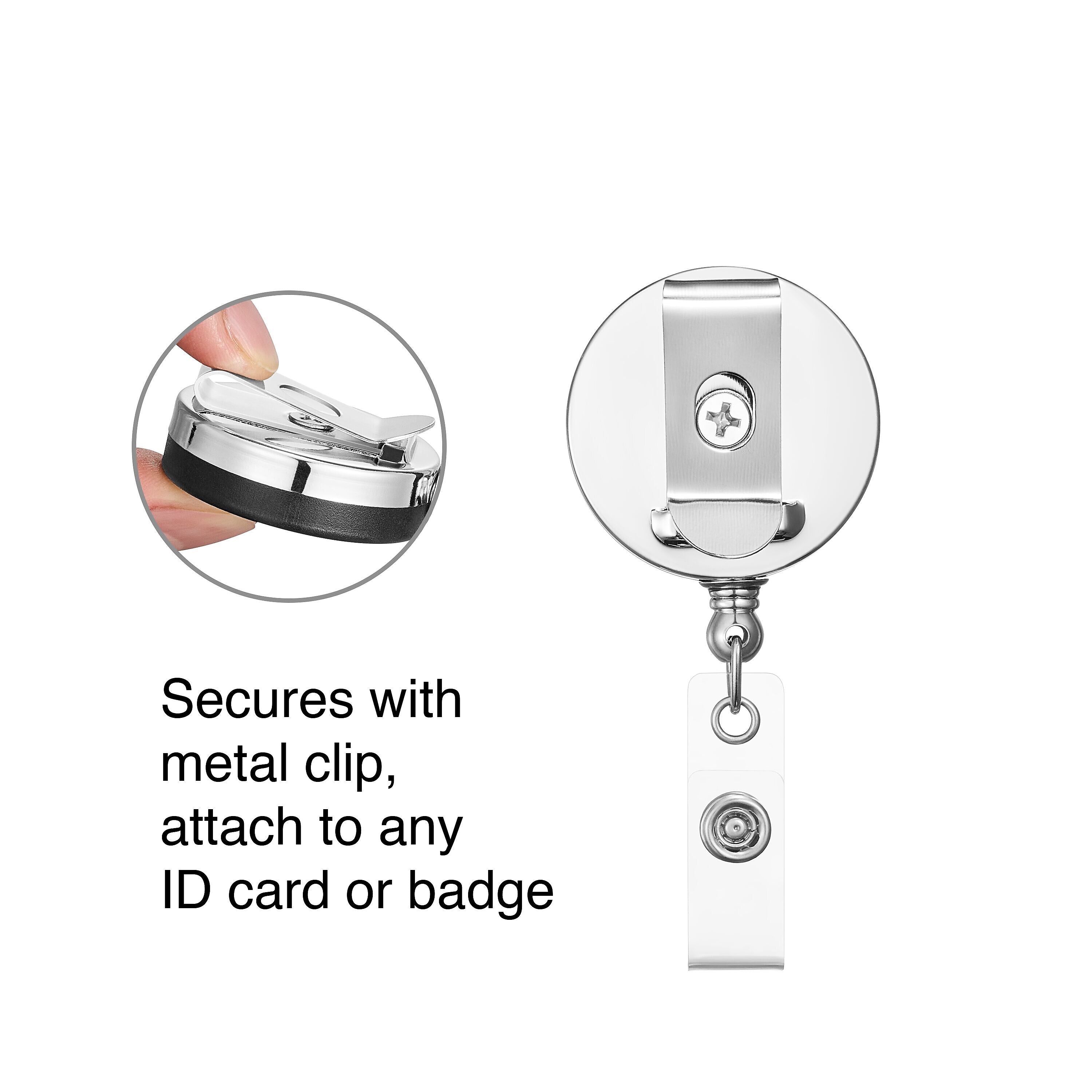 Staples Heavy-Duty Badge Reels, 30