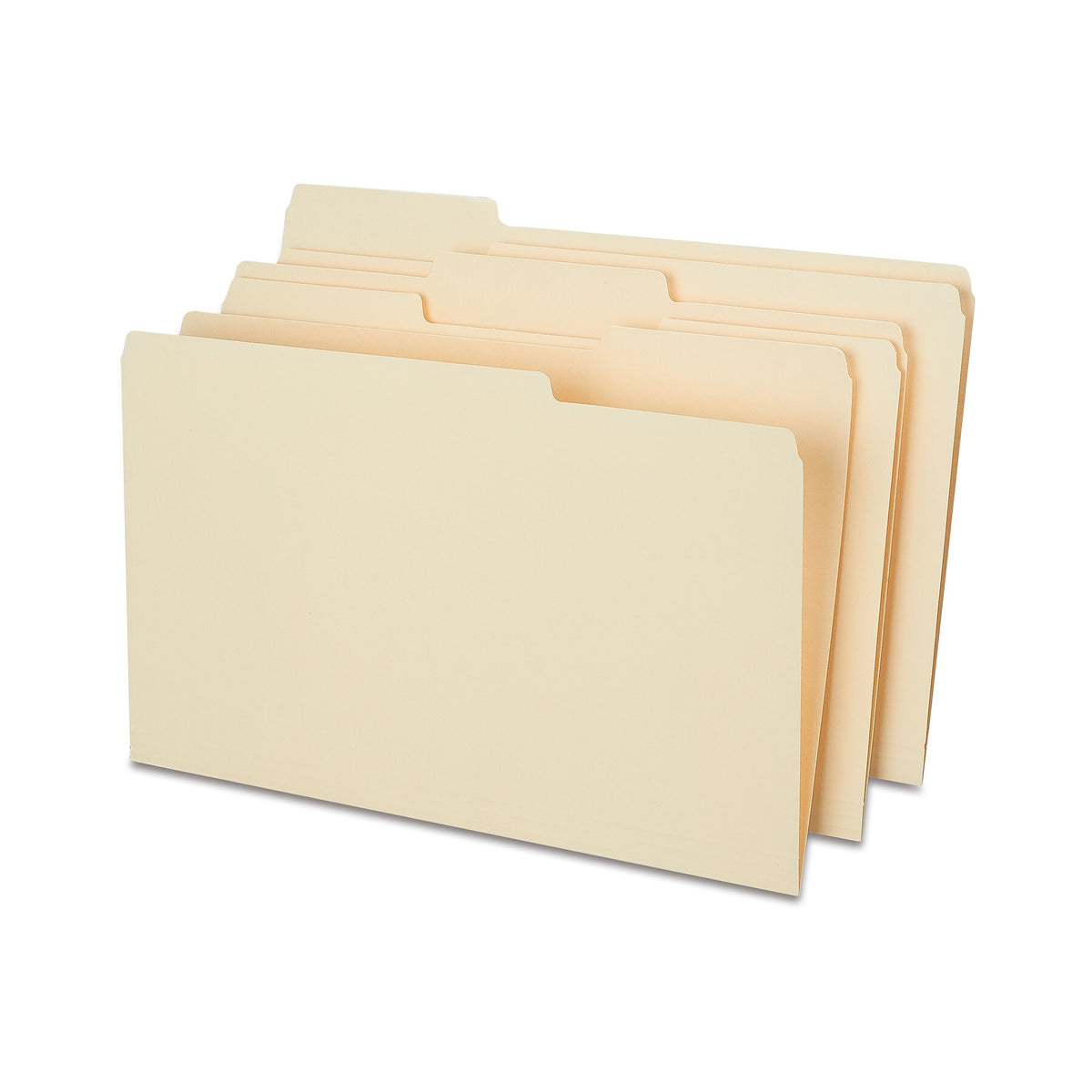 Staples® Heavy Duty File Folder, 1/3-Cut Tab, Legal Size, Manila, 50/Box