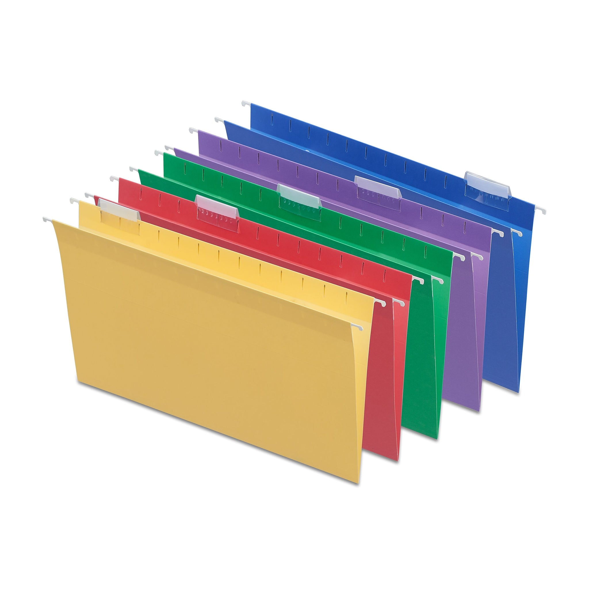 Staples Heavy Duty Hanging File Folders, 1/5-Cut Tab, Legal Size, Assorted Colors, 25/Box