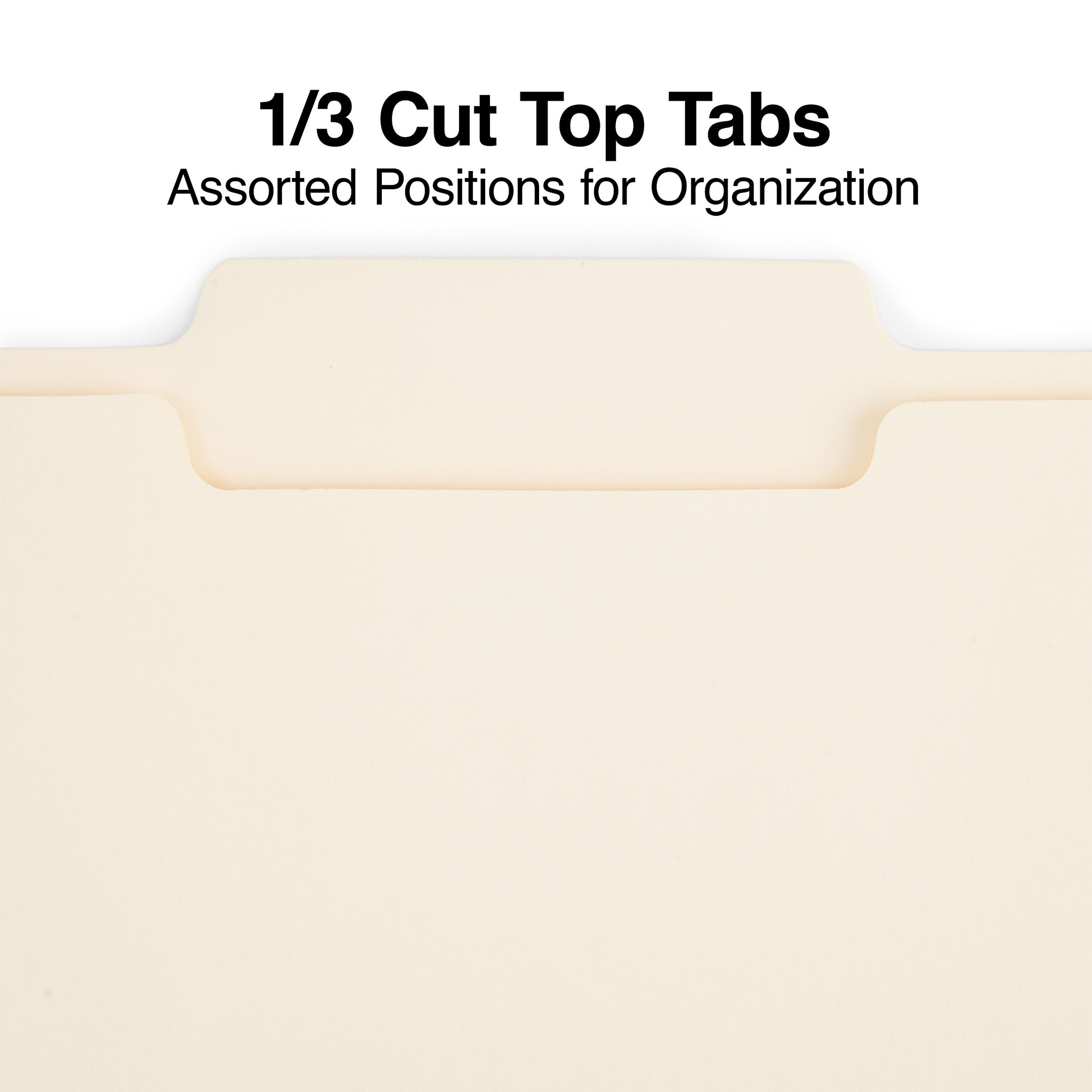 Staples Heavy Duty Reinforced Classification Folder, Legal Size, Manila, 50/Box