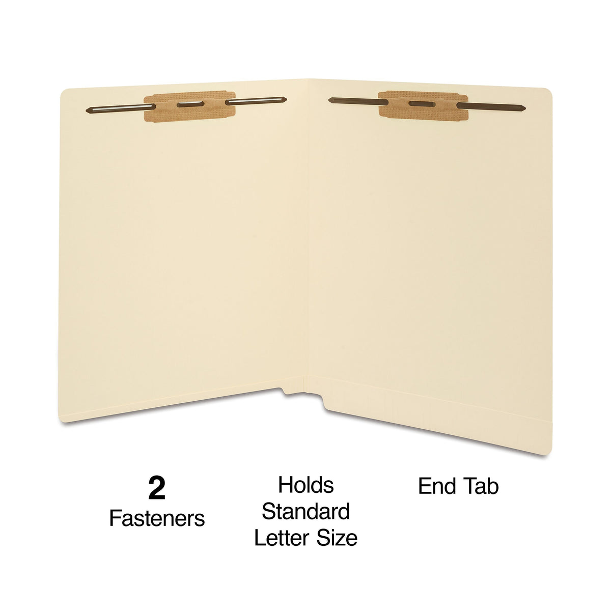 Staples® Heavy Duty Reinforced Classification Folder, Letter Size, Manila, 50/Box