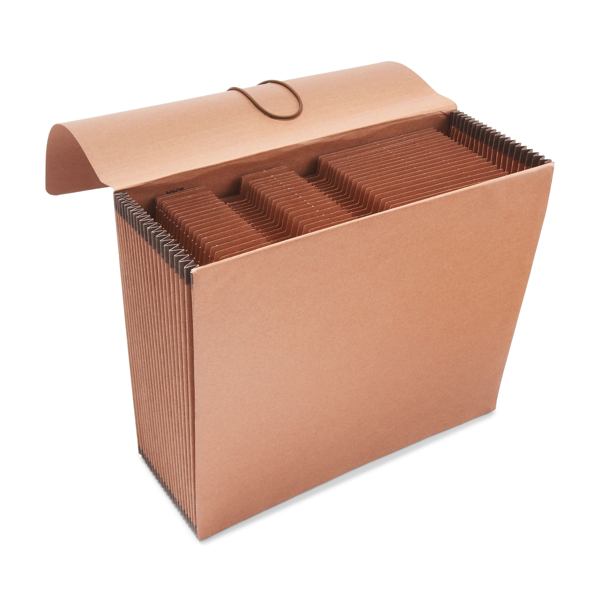 Staples Heavy Duty Reinforced Expanding Wallet, Flap & Cord Closure, Letter Size, Brown