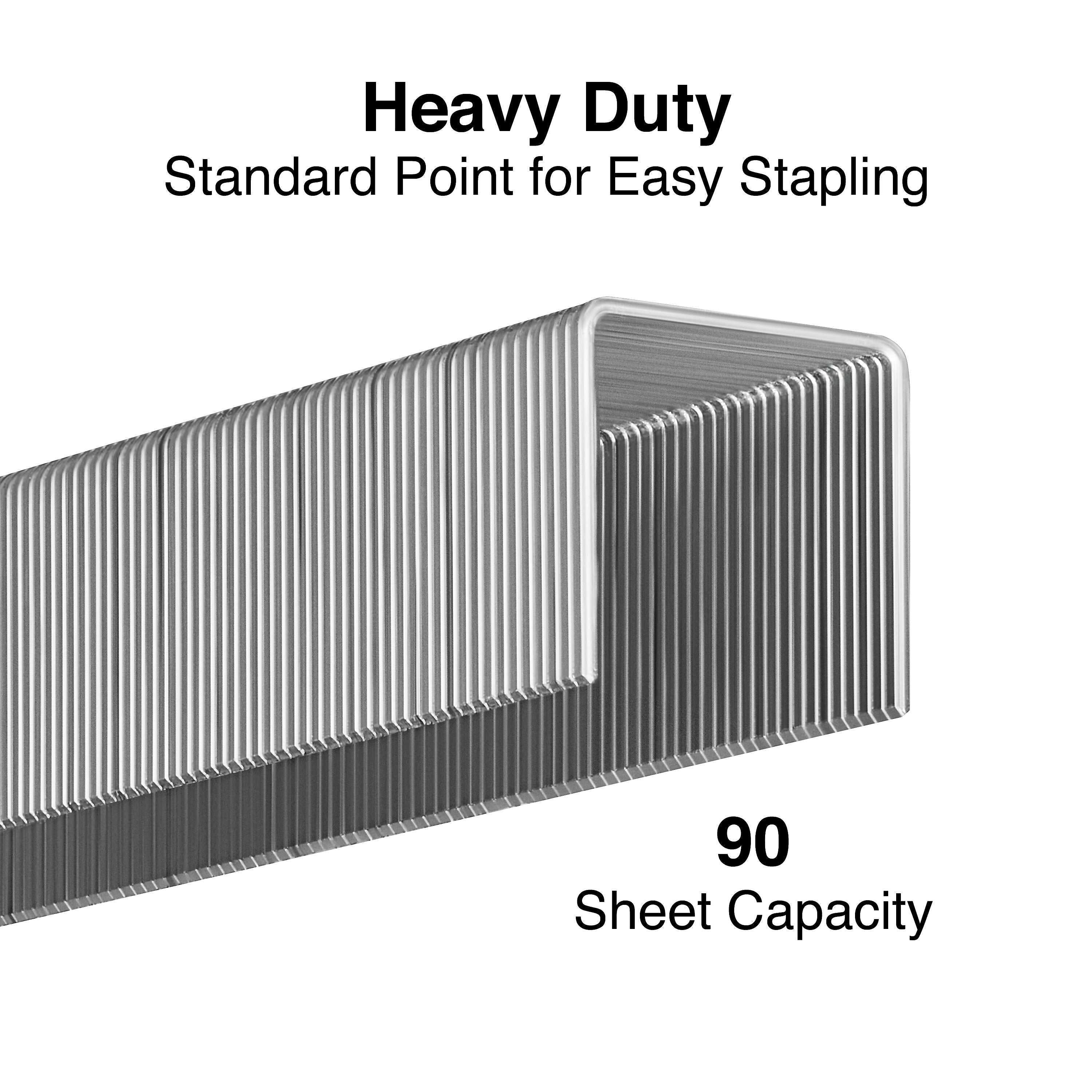 Staples High-Capacity Staples, 1/2" Leg Length, 5000/Box