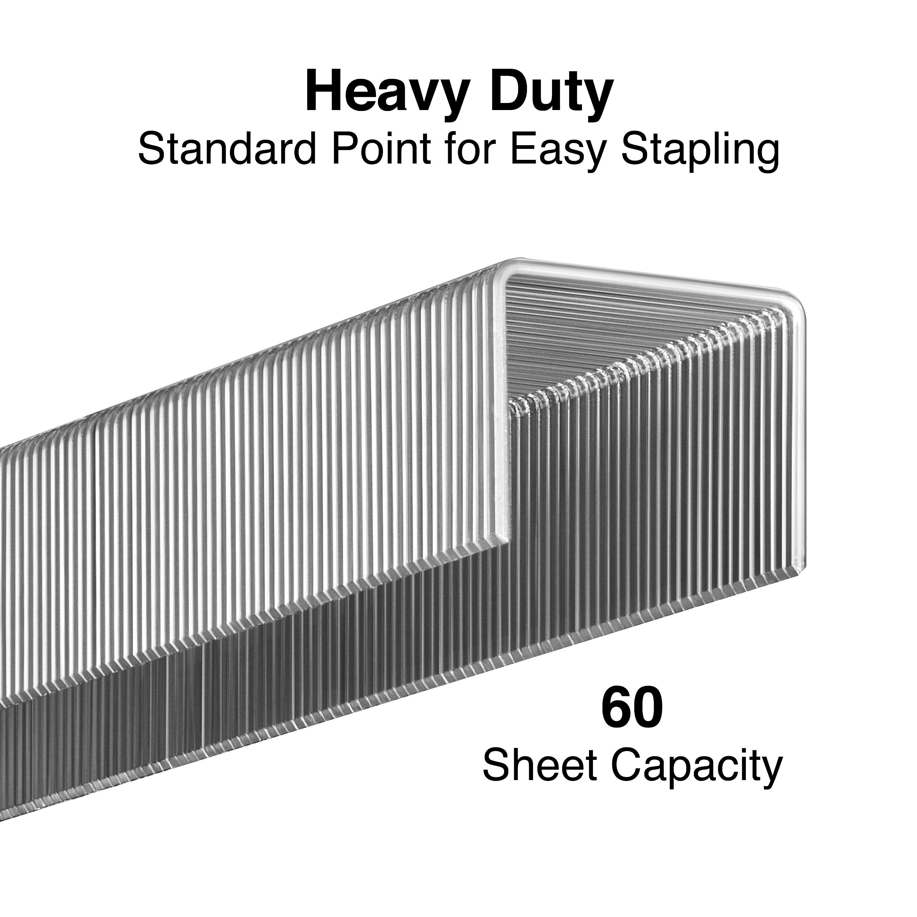 Staples High-Capacity Staples, 3/8" Leg Length, 5000/Box