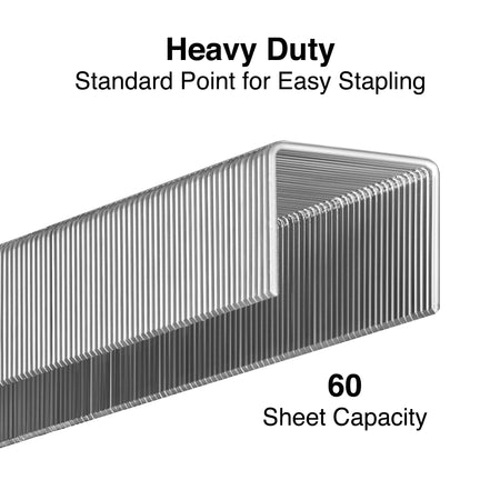 Staples High-Capacity Staples, 3/8" Leg Length, 5000/Box