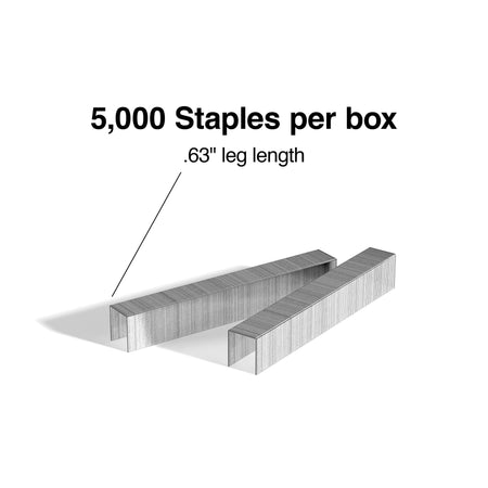 Staples High-Capacity Staples, 5/8" Leg Length, 5000/Box