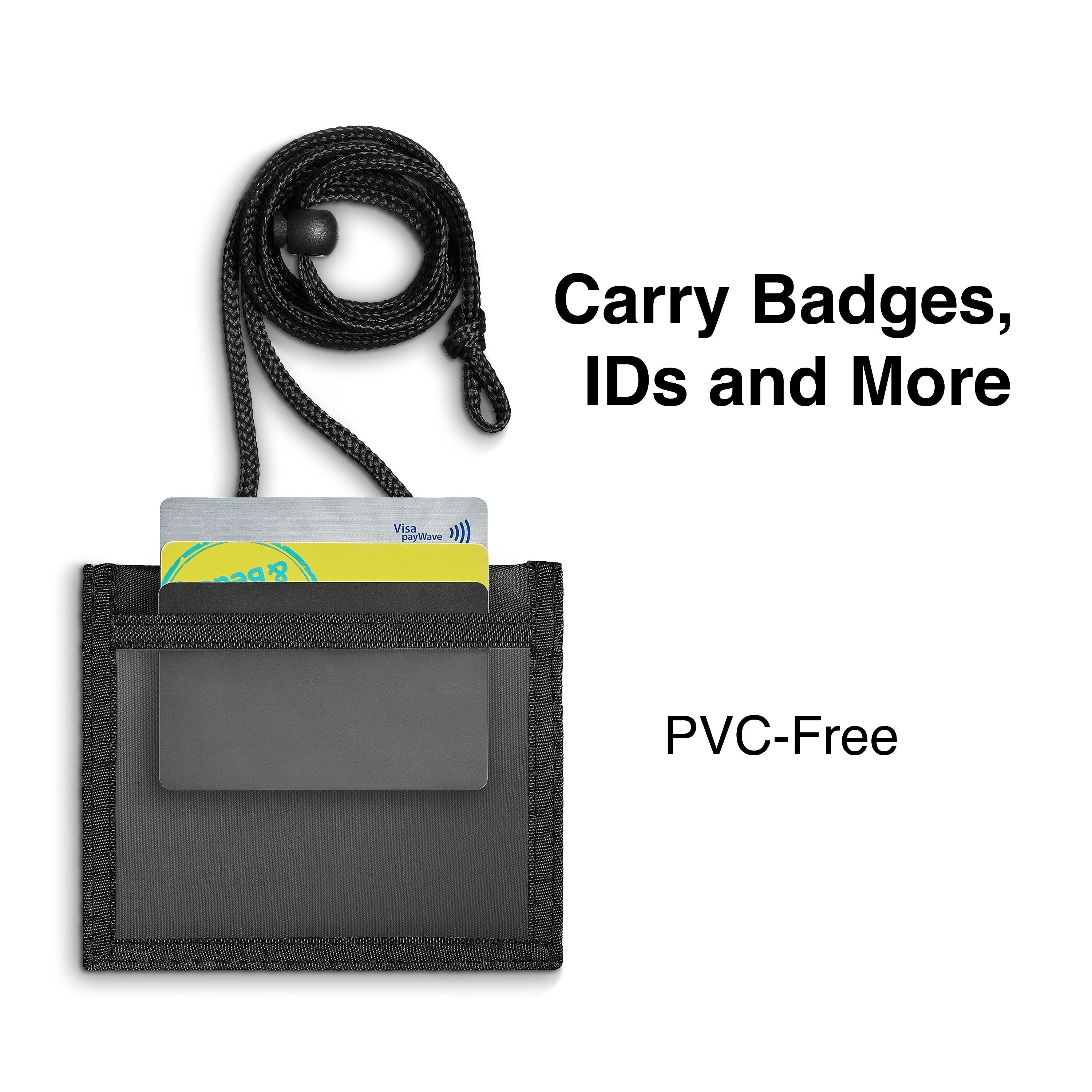 Staples ID Badge Holders with Lanyard, Adjustable 48