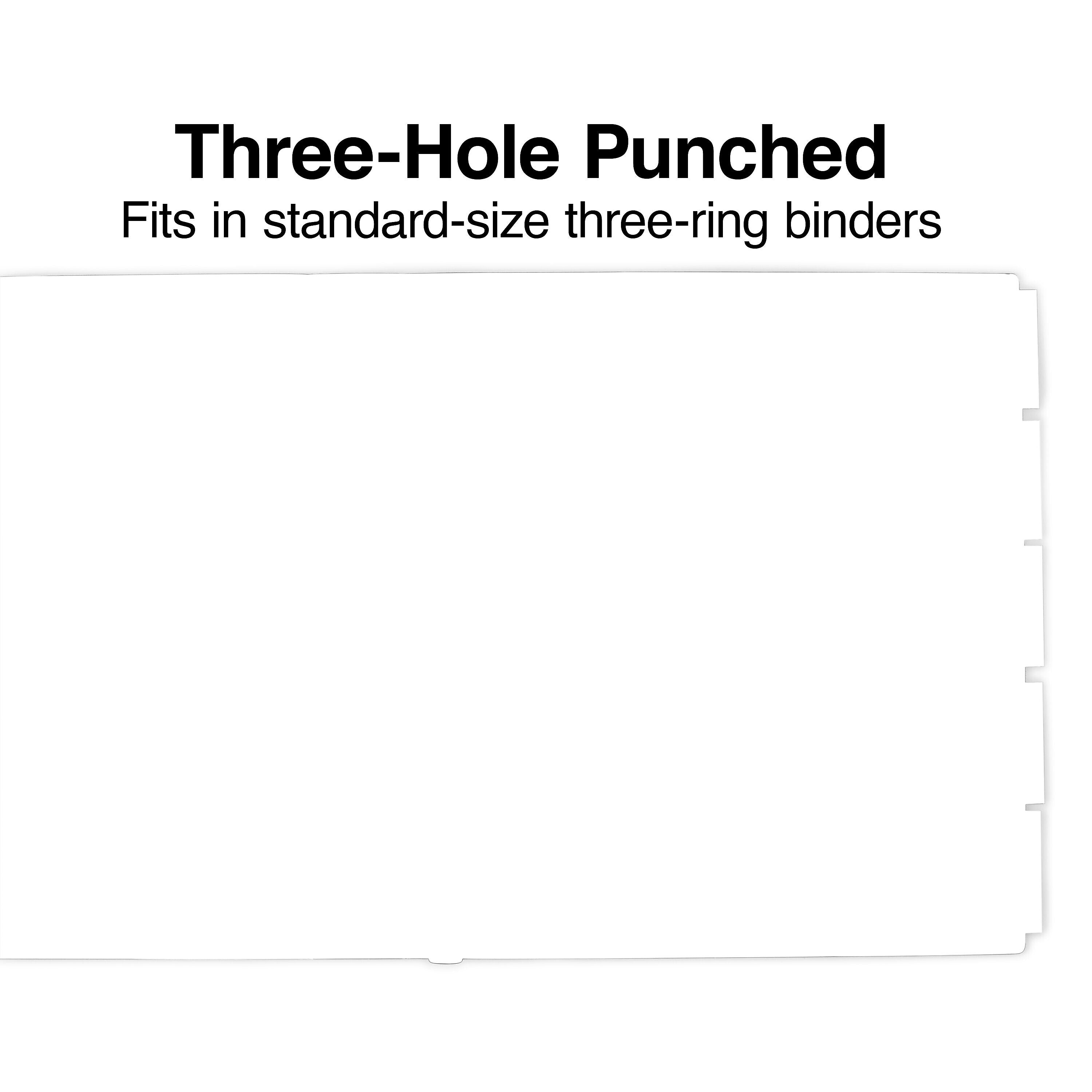 Staples Insertable Paper Dividers, 5-Tab, Assorted Colors