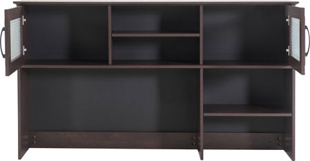 Staples Kendall Park Collection 59"W Desktop Hutch, Cherry