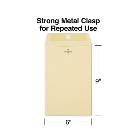 Staples Kraft Catalog Envelopes, 6" x 9", Manila, 100/Box